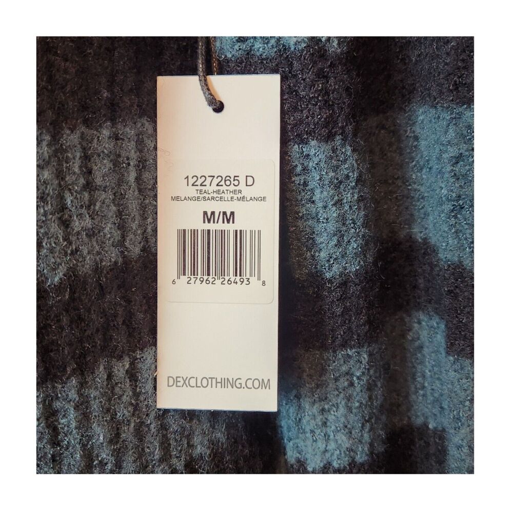Dex Teal Long Sleeve Open Front Duster Cardigan Sweater Medium NWT - Picture 5 of 7